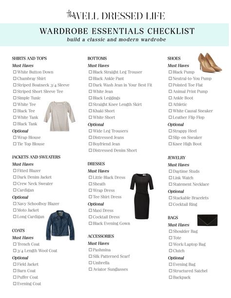 The Well Dressed Life Wardrobe Checklist The Well Dressed Life, Wardrobe Checklist, French Minimalist, Capsule Wardrobe Checklist, Essentials Checklist, Interview Attire, Formal Women, Black Ankle Pants, Office Wardrobe