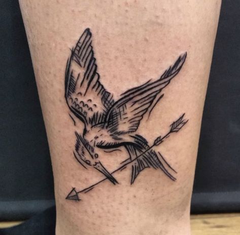 Finnick Odair Tattoo, Mockingjay Tattoo, Hunger Games Tattoo, Games Tattoo, Body Modification, Mockingjay, Body Modifications, Love Tattoos, Beautiful Tattoos