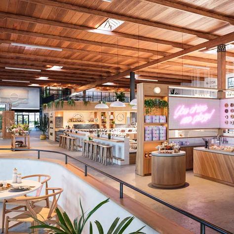 Sawmill Market Albuquerque | Albuquerque Urban Market Experience Dezeen Interiors, Interior Design Wood, Heritage Hotel, Hall Interior Design, Hall Interior, Bar Interior, Farm Shop, Brew Pub, Hall Design