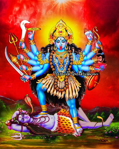 Kali Amman Images Hd, Kali Mantra, Maa Kali Images, Goddess Kali Images, Durga Picture, Devi Images Hd, Durga Kali, Small Shoulder Tattoos, Mother Kali