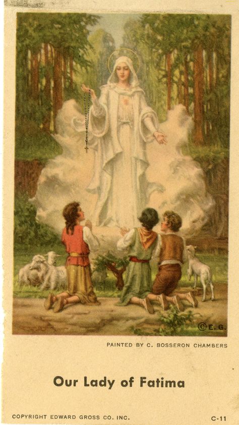 Our Lady Of Fatima Art, Saint Fatima, Our Lady Fatima, Mama Mary, Lady Of Fatima, Hail Mary, Catholic Prayers, Design Drawings, Catholic Art