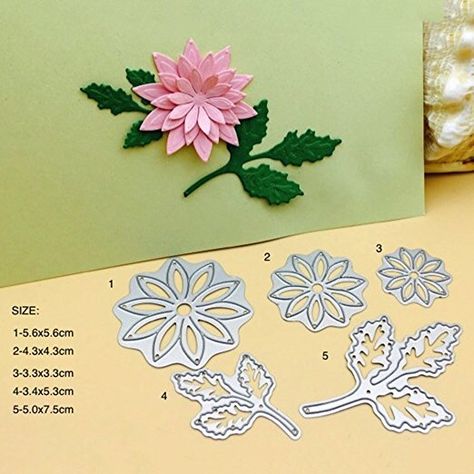 Flower Leaves, Stencil Diy, Stencil Template, 3d Flowers, Flowers Leaves, Arts And Crafts Supplies, Metal Crafts, E Bay, Floral Cards