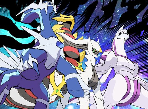 Arceus Giratina Palkia Dialga, Arceus Dialga Palkia Giratina, Palkia And Dialga, Dialga And Palkia, Dialga Pokemon, Pokemon Legendaries, Deadpool Pikachu, Dragon Type Pokemon, Pokémon Diamond And Pearl