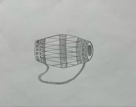 Dholak drawing music instrument drawing Dholak Drawing, Instruments Drawing, Musical Instruments Drawing, Pencil Shading, Pencil Drawings, Easy Drawings, Musical Instruments, Cute Drawings, Musical