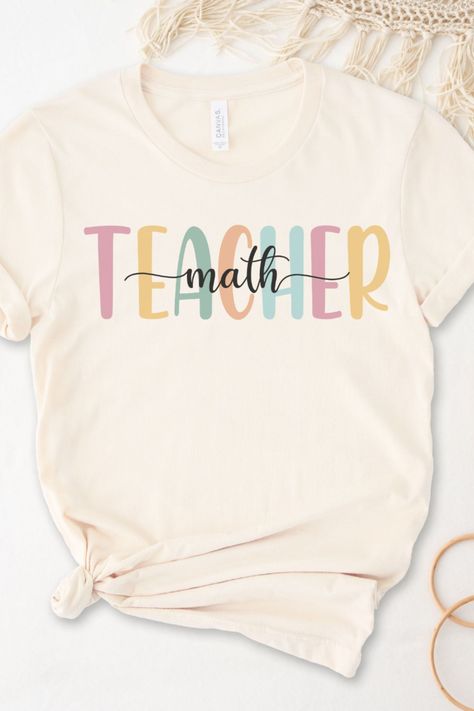 Math Teacher Shirts, Music Sweatshirts, Music Teacher Gifts, Teacher Sweatshirt, Esl Teachers, Gift For Teacher, Autumn Aesthetic, Shirt Collection, Graphic Shirt