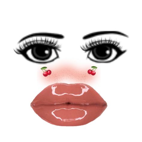 If you don't wear this face on roblox your nOt a BADDIE 💅✨💅✨💅✨💅 Roblox Baddie Face, Roblox Makeup Faces, Fake Lips, Cute Eyes Drawing, Paper Dolls Diy, Cute Eyes, Glossy Lips, Girl Wallpaper, Eye Drawing