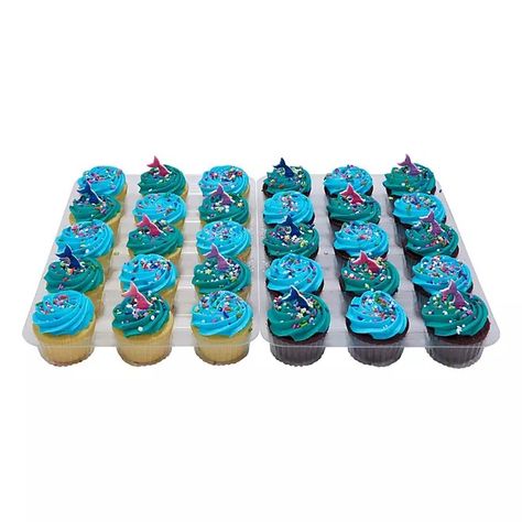 Mermaid Cupcakes, 30 ct. - Sam's Club Full Sheet Cake, Half Sheet Cake, Silver Cupcakes, Double Layer Cake, Succulent Cupcakes, 10 Inch Cake, Mermaid Cupcakes, Cake Base, Two Tier Cake