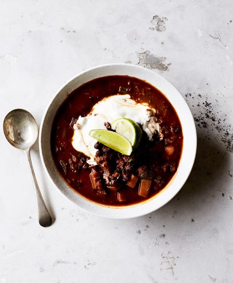 Orange Sweet Potatoes, Dried Black Beans, Winter Soup, Tropical Food, Sbs Food, Plant Based Whole Foods, Caribbean Style, Black Bean Soup, Winter Soups