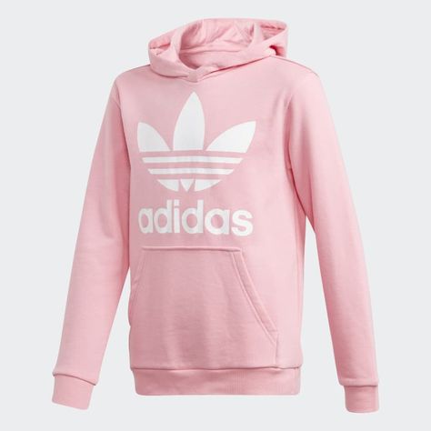 Trefoil Hoodie Pink DJ2167 Adidas Trefoil Hoodie, Womens Sweatshirts Hoods, Adidas Girl, Adidas Sweatshirt, Adidas Outfit, Adidas Hoodie, Online Shopping For Women, Pink Adidas, Kids Sweater