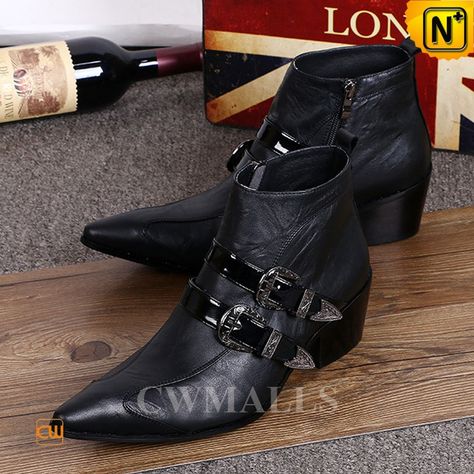 High Heel Boots Men, Mens Heeled Boots, Men's Dress Boots, Dress Ankle Boots, Mens Black Dress Shoes, Ankle Cowboy Boots, Cowboy Shoes, Bota Country, Boots High Heels