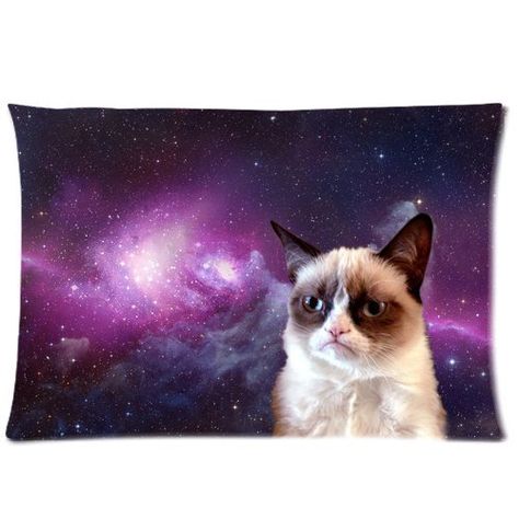 1 X Custom Grumpy Cat Pillowcase Standard Size Design Cotton Pillow Case => Check this awesome image  : DIY : Do It Yourself Today Umbrella Patio, Custom Umbrella, Hipster Gifts, Calming Cat, Cat Pillow Cover, Retro Throw Pillows, Foldable Umbrella, Grumpy Cat Humor, Personalized Pillow Cases