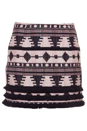 Fringe Hem Aztec Pelmet Skirt #topshop Aztec Print Skirt, Aztec Skirt, Black Fringe, Topshop Outfit, Petite Women, Print Skirt, Aztec Print, Inspiration Mode, Skirt Pattern