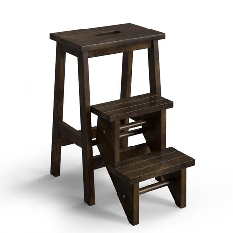 3 Step Stool, 3 Step Ladder, Wood Step Stool, High Places, Folding Step Stool, Folding Ladder, Wood Steps, Support Plante, Patio Bar Set