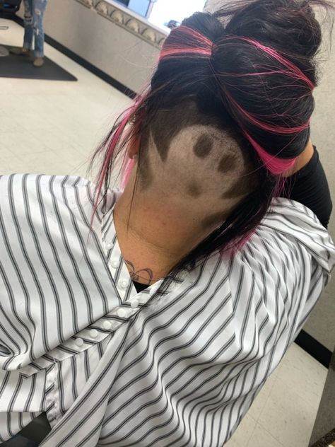 Halloween Shaved Hair Designs, Halloween Undercut Designs, Halloween Undercut, Undercut Hairstyles Women, Undercut Designs, Shaved Hair Designs, Nice Hair, Hair Tattoos, Halloween Designs