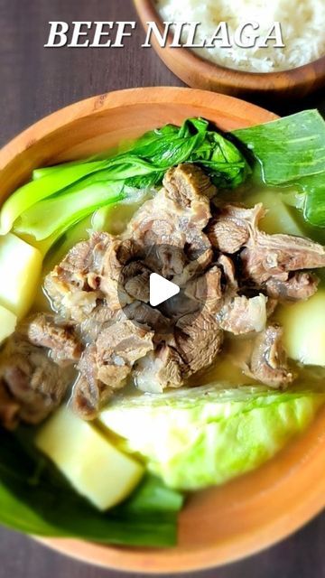 Tita Becky - Authentic Filipino & Asian recipes 🇺🇸🇵🇭 on Instagram: "👇🏽 ROUGH RECIPE 👇🏽 BEEF NILAGA is a popular dish in the Phillipines, but it's underrated in the US. It's one of the most easiest dish to cook yet it's comforting and delicious. This is a rough recipe because I never measure whenever I make Nilaga. Trust your eyeballs and tastebuds when making this dish. 😅 NOTE: -There's no whole black peppercorns in my Nilaga. It's not Bulalo. 1. Add beef to a large soup pot. I used boneless beef shank. It's a tough cut of beef with tendons. I like to eat tendons. 😁 2. Add enough water to submerge the meat completely. 3. Cover, turn heat to high and bring to a boil. 4. Remove the scum floating on top. You want a clear broth. 5. Turn heat down to low and add onion and season with Beef Bulalo Recipe, Beef Nilaga Recipe Instant Pot, Beef Sinigang Recipe Filipino Food, Beef Mechado Filipino Slow Cooker, Filipino Roast Beef Recipe, Nilaga Recipe, Beef Nilaga Recipe, Beef Nilaga, Boiled Beef