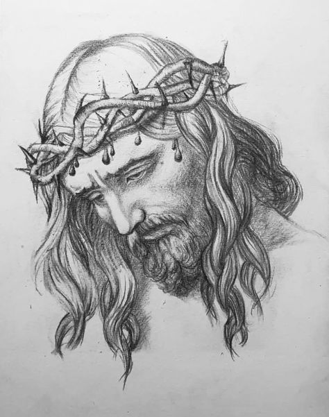 Jesus Christ Drawing Easy, Jesus Sketch Pencil Easy, Drawing Ideas Jesus, Jesus Face Drawing, Christian Things To Draw, Greek God Sketch, Jesus Pencil Drawing, Drawing Ideas Christian, Jesus Christ Sketch