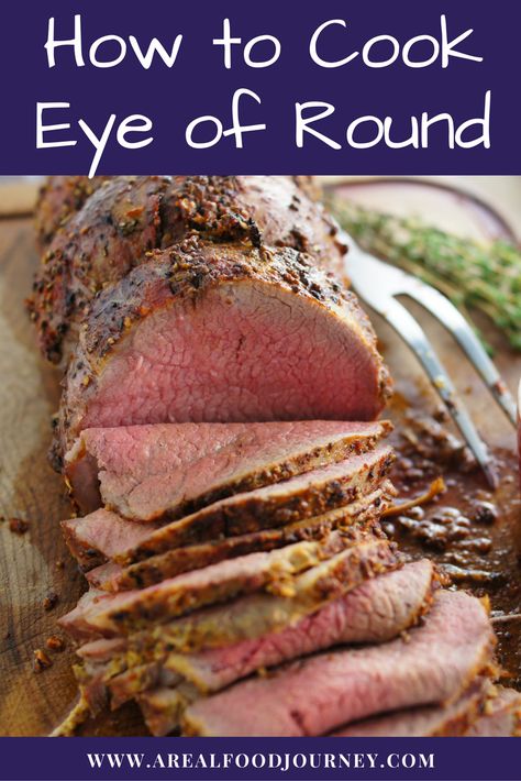 Learn how to cook eye of round into the perfect roast beef. Roast beef rub recipe included! Click here for the recipe and tutorial! Beef Rub Recipe, Beef Eye Round Roast, Eye Round Roast, Beef Rub, Eye Of Round Roast, Perfect Roast Beef, Eye Of Round, Perfect Roast, Beef Round