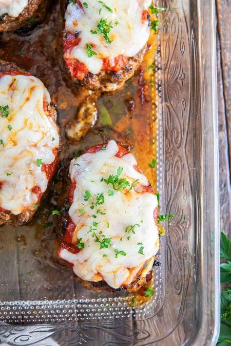 Italian Hamburger Steaks | Valerie's Kitchen Stuffed Hamburger Steak, Hamburger Meat Recipes Italian, Italian Hamburger Recipes, Hamburger Steak Baked In Oven, Hamburger Mozzarella Recipes, Stuffed Hamburger Recipes Grilled, Poor Man’s Hamburger Steaks, Hamburger Steak, Mozzarella Recipes