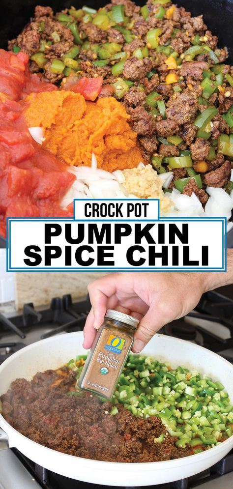 Crock Pot Pumpkin, Pumpkin Crockpot, Best Banana Pudding, Best Thanksgiving Recipes, Pumpkin Chili, Pumpkin Spice Recipe, Slow Cooker Pumpkin, Homemade Pumpkin Spice, Thanksgiving Dinner Recipes