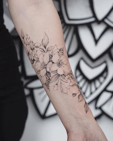 220+ Flower Tattoos Meanings and Symbolism (2021) Different Type of Designs & Ideas Inner Arm Tattoos, Flower Tattoo Meanings, Flower Wrist Tattoos, Flower Tattoo Arm, Floral Tattoo Sleeve, Forearm Tattoo Women, Wrist Tattoos For Women, Arm Tattoos For Women, Tattoo Trends