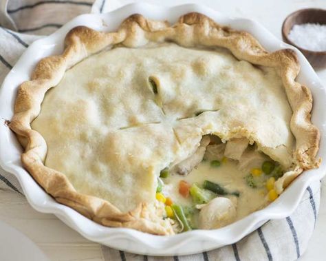 Cream Of Potato Soup, Chicken Pot Pie Recipe, Pot Pie Recipe, Easy Chicken Pot Pie, Pot Pies Recipes, Phyllo Dough, Chicken Pot Pie Recipes, Crust Recipe, Chicken Pot