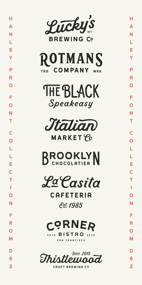 Designed with Hanley Pro Font Collection.Script font,retro,vintage,modern,branding,logo,logo design,type,typography,typography design,script,cool,trendy,Sans serif, sans,display font,font pairings Typography Logo Vintage, Craftsman Logo Design, Retro Modern Logo Design, Cafe Font Design, Modern Vintage Typography, And Logo Design, Vintage Font Pairing, Vintage Logo Font, Trendy Logo Design Branding