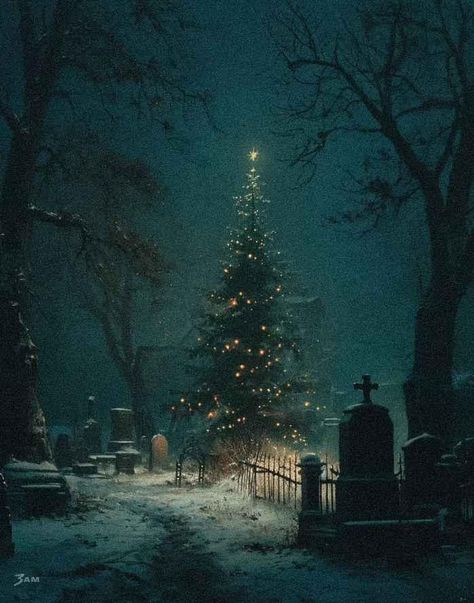 Goth Instagram, Christmas Goth, Christmas Lockscreen, Christmas Image, In The Pale Moonlight, Halloween Facts, Creepy Christmas, Dark Christmas, Gothic Aesthetic