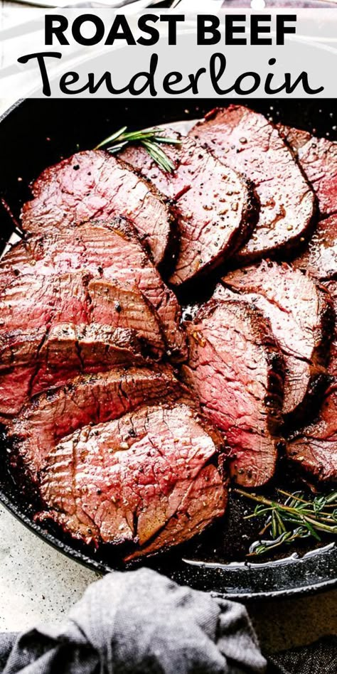 Perfect Beef Tenderloin, Roast Beef Tenderloin, Beef Tenderloin Roast Recipes, Roasted Beef Tenderloin, Beef Tenderloin Recipe, Whole Beef Tenderloin, Beef Tenderloin Recipes, Roasted Beef, Beef Tenderloin Roast