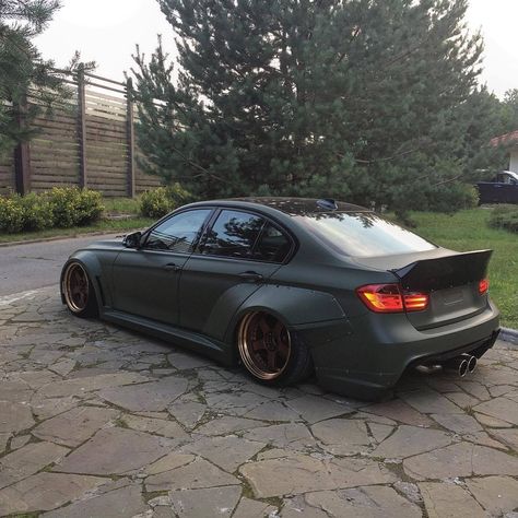 , #tuning #car #cars #bmw #carporn #audi #turbo #tuningcar #mk #carsofinstagram #auto Bmw M5 Wide Body Kit, Bmw E90 Wide Body Kit, Bmw F30 Modified, Bronze Wheels, Car Kits, Roof Box, Wide Body Kits, Stance Cars, Bmw F30