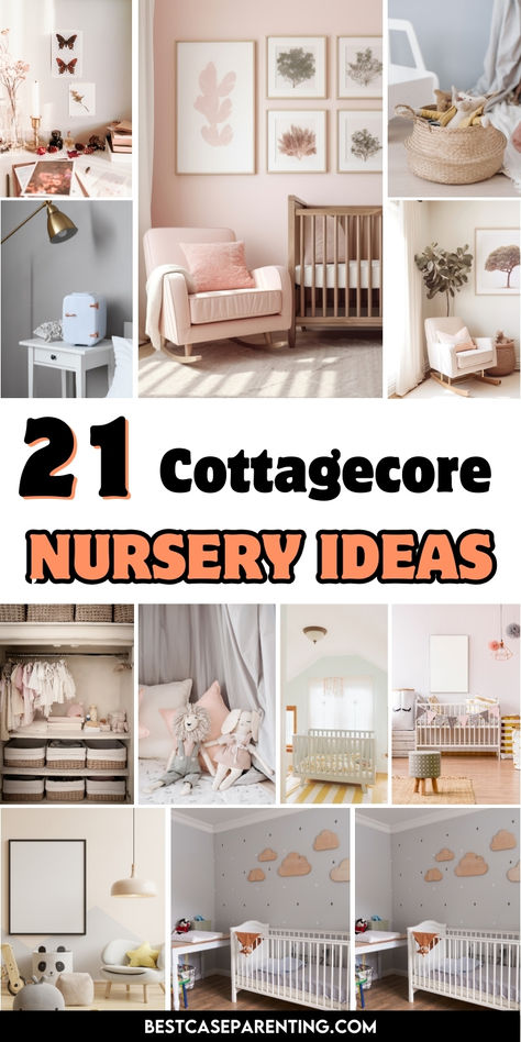 Embrace the cozy, rustic charm of cottagecore with these nursery ideas. From floral accents to natural wood elements, these designs create a peaceful and whimsical space for your little one to grow and dream. Aesthetic Nursery Ideas, Easy Nursery Ideas, Wood Nursery Furniture, Natural Wood Nursery, Simple Nursery Ideas, Nursery Theme Ideas, Cottagecore Nursery, Wood Nursery, Creative Storage Solutions