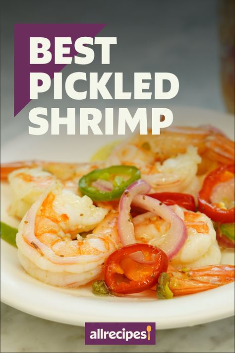 Pickled Shrimp Cooks Country, Pickled Shrimp With Capers, Pickle Shrimp, Pickled Prawns, Pickled Shrimp Recipe, Pickled Fish Recipe, April Recipes, Catering Appetizers, Lettuce Salads