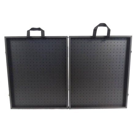 All Black 3 3/4" Thick Folding Pegboard Display Suitcase - Walmart.com Folding Pegboard Display, Portable Jewelry Display, Jewelry Display Cases, Paparazzi Display, Pegboard Display, Wooden Display Stand, Jewelry Display Case, Bling Bags, Clear Plastic Bags