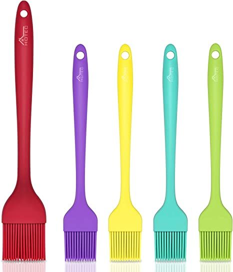 Amazon.com: HOTEC Silicone Heat Resistant Marinading Meat Grill Basting Pastry Brush for Oil Butter Sauce Sausages Desserts Turkey Baster Grill Barbecue, Multicolor: Home & Kitchen Meat Grill, Turkey Baster, Grill Barbecue, Pastry Brush, Basting Brush, Basting Brushes, Chur, Chocolate Bomb, Premium Food