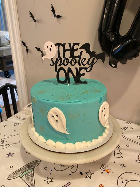 Birthday cake, 1st birthday, spooky one birthday, spooky 1st birthday Spooky One First Birthday Cake, Spooky One Birthday Cake, Spooky One First Birthday Boy, Spooky One Cake, Spooky One First Birthday, Spooky One Birthday, October Birthday Parties, One Birthday Cake, Ghost Cake