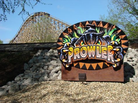 Prowler. Worlds of Fun. Missouri. X2 Roller Coaster, Kid Roller Coaster, Amusement Park Roller Coaster, Wooden Roller Coaster, Biggest Roller Coaster In The World, Midwest Living, Roller Coaster Ride, Roller Coasters, Sky Photos