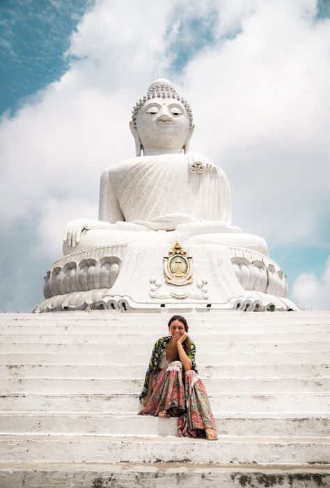 Phuket Thailand Aesthetic, Big Buddha Phuket, Pai Thailand, Thailand Outfit, Bodh Gaya, Phuket Travel, Thailand Honeymoon, Thailand Vacation, Thailand Trip