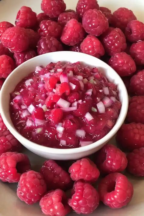 Raspberry Salsa Recipe

Ingredients

- 2 cups fresh raspberries, chopped
- 1/4 cup red onion, finely diced
- 1/4 cup fresh cilantro, chopped
- 1 jalapeño pepper, seeded and minced
- 1 tablespoon lime juice
- Salt to taste

Full Cooking Instructions on... Raspberry Salsa Recipe, Raspberry Salsa, Fresh Raspberries, Salsa Recipe, Recipe Ingredients, Recipe For Mom, Cooking Instructions, Stuffed Jalapeno Peppers, Fresh Cilantro