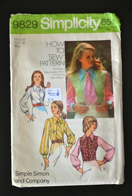 "You Can’t Judge An Ugly Vintage Pattern By Its Cover" Party 60s Blouse, 1970s Blouse, Tie Up Shirt, Blouse Sewing Pattern, Simplicity Patterns Vintage, Blouse Sewing, Retro Sewing Patterns, Sew In Weave, Shirt Sewing Pattern