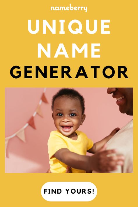 Need a name that's unique, uncommon, and rare? Answer a few simple questions and our unique name generator will create an unusual name for your baby, your character, your pet, or your one-of-a-kind self. Baby Name Generator, Unusual Names, Simple Questions, Unique Name, Name Generator, Unique Names, Your Character, Stylish Baby, Main Page