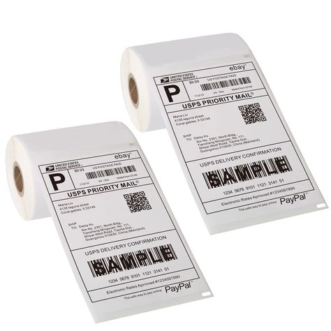 PRICES MAY VARY. 1 Rolls = 220 Labels, 2 rolls total 440 direct thermal labels, premium labels compatible with DYMO LabelWriter 4XL Printer. Perforated –We go above and beyond the standard labels sold online. Our premium perforated labels enable easier separation apart between labels. Strong Adhesive, used perfectly for corrugated cardboard to envelopes Smudge Free & Scratch Free Postage Shipping Labels for Amazon / eBay / Endicia / USPS / UPS / Fedex / DHL Postage Stickers Product Specification Barcode Sticker, Thermal Paper, Thermal Labels, Price Sticker, Thermal Printer, Label Paper, Shipping Labels, Corrugated Cardboard, Label Printer