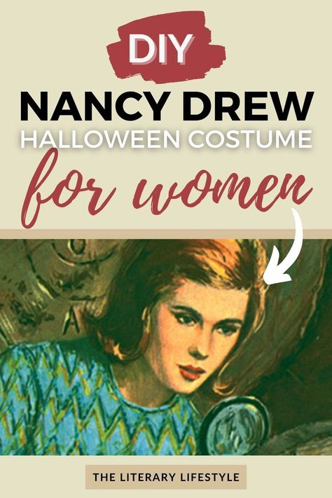 Diy Nancy Drew Costume, Diy Detective Costume Woman, Nancy Drew Hairstyles, Nancy Drew Costume Diy, Nancy Drew Halloween Costume, Costume Ideas Women Diy, Nancy Drew Outfits, Nancy Drew Aesthetic, Nancy Drew Diaries