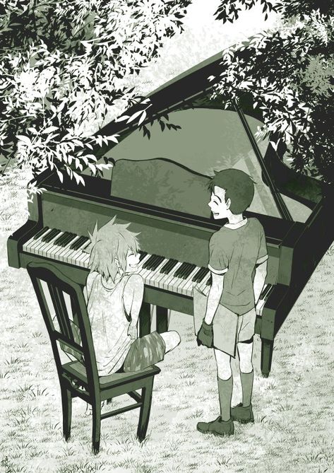 Piano no Mori // Kai and amamiya♥️ Forest Of Piano Wallpaper, Forest Of Piano, Anime Piano, Piano Wallpaper, Piano Competition, Anime Galaxy, Anime Tattoos, Stray Dogs Anime, The Piano