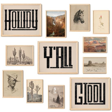 PRICES MAY VARY. Aesthetic Western Home Decor: Elevate your space with our Western Wall Art. Each print embodies the essence of Western Decor, perfect for adding rustic charm to any living room, bedroom, kitchen, office or dorm Complete Western Room Decor Set: Saddle up for style with our diverse set of Western Prints for your Western decorations. From Southwest Decor to Boho Western Wall Decor with desert wall art, cactus wall art and more, this collection offers a variety of sizes with three 8 Modern Western Party Decor, Western Bathroom Wall Decor, Vintage Texas Art, Western Beach Decor, Western Gallery Wall Ideas, Vintage Western Bedroom Ideas, Wall Collage Western, Moody Western Decor, Desert Aesthetic Decor