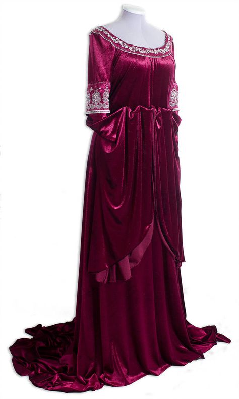 Lord Of The Rings Cosplay, Arwen Dress, Wedding Dress Winter, Elven Wedding Dress, Cranberry Dress, Elven Wedding, Gaun Abad Pertengahan, Elven Dress, Fantasy Dresses