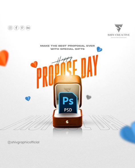 Happy Propose Day | Social Media Creative ads | Shiv Creative Social Media Creative Post | #proposeday #happyproposedaypost #creativeproposedayads #socialmediaads #socialmediapost #brand #budget #budget2023 #brandidentity #creativepost #socialmediapost #branding #brandingpost #socialmediabranding #shivcreative #shivgraphicdesigner #photoshop #photoshoptutorial #photoshoptips #photoshoptricks #photoshopideas #photoshopeffects #photoshopdigitalbackground #photoshopshortcut #photoshopstyles Propose Day Creative Ads, Contest Alert Creative Ads, Course Creative Ads, 2023 Social Media Post, Social Media Creative Post, Social Media Creative Ads, Social Media Creative, Happy Propose Day, Creative Post