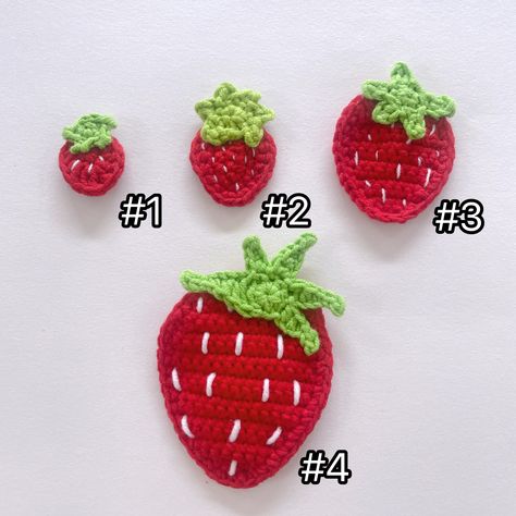 Crochet Valentine Patterns, Elegant Food, Advanced Crochet, Crochet Heart Pattern, Strawberry Baby, Crochet Strawberry, Strawberry Pattern, Valentines Crochet, Digital Patterns