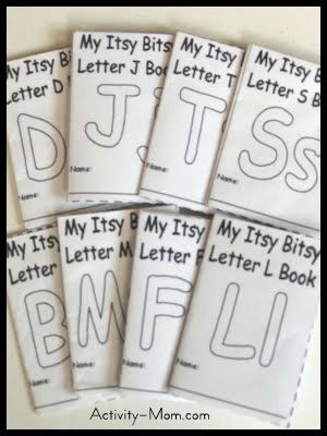 Free little letter books for preschool or kindergarten. They'd be great for a letter of the week! Cc Letter, Letter Book, Word Bingo, Alphabet Books, Kindergarten Letters, Abc Activities, Mr Potato, Mr Potato Head, Playdough Mats