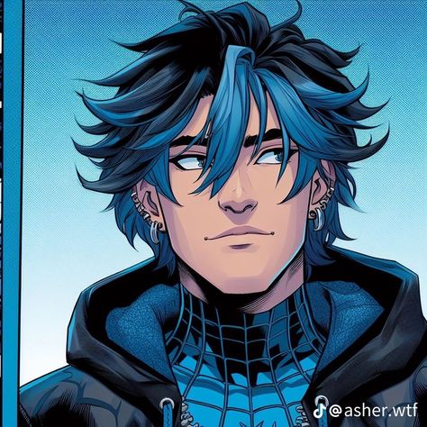 Blue Spiderman, Pelo Anime, Spiderman Artwork, Arte Sketchbook, Human Art, Spiderman Art, Handsome Anime Guys, Marvel Art, Art Inspiration Drawing