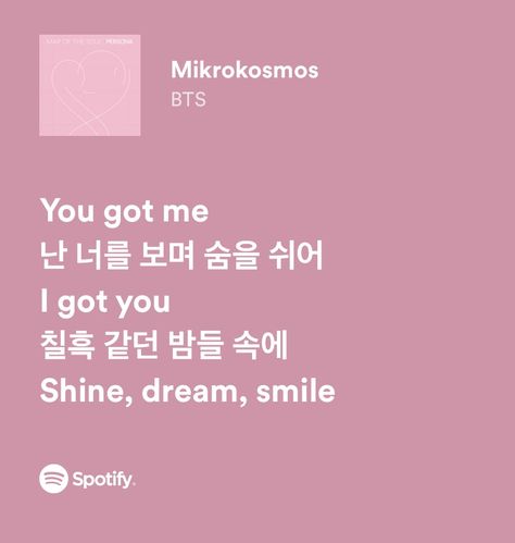 Bts Mikrokosmos, Pink Lyrics, Bts Song Lyrics, Bts Lyrics Quotes, Baby Pink Aesthetic, Lyrics Aesthetic, Pastel Pink Aesthetic, Pink Girly Things, Bts Lyric