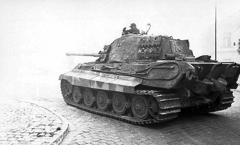 A King Tiger II #233 in Budapest, 1944. Afrika Corps, Panzer Iii, Panther Tank, Panzer Iv, Tiger Ii, Tiger Tank, Tank Destroyer, Ww2 Tanks, German Tanks